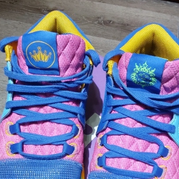 Nike LeBron Witness 8 I Promise School Baltic Blue Playful Pink Size 9.5 Men EUC - Picture 9 of 9